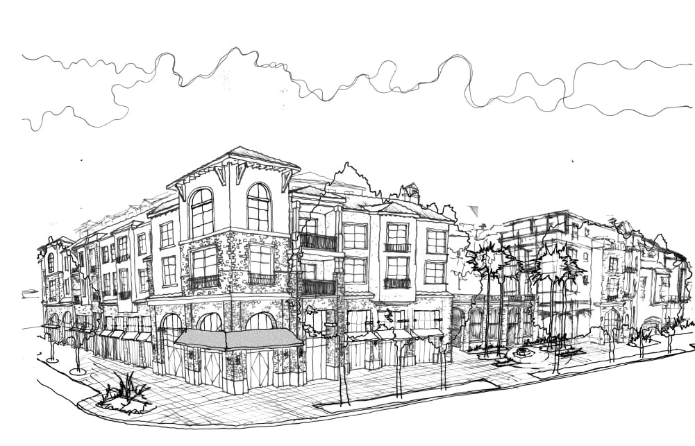 Wheeler Plaza sketch